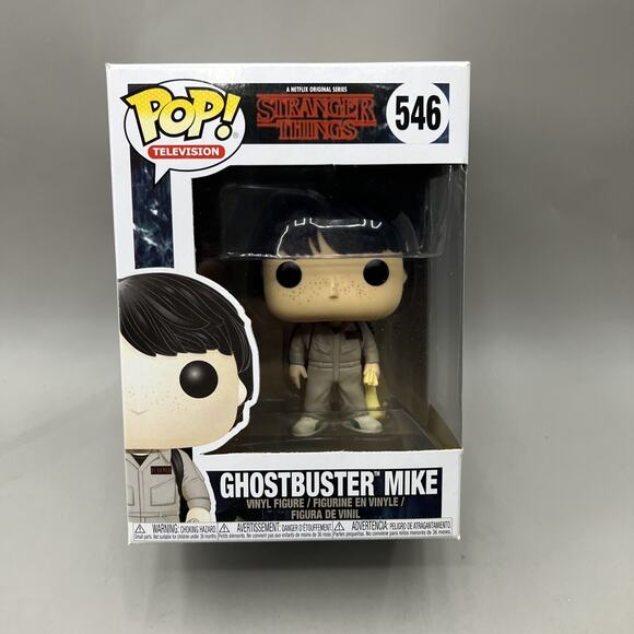 Funko Pop! Television : Stranger Things Ghostbuster Mike #546 W/ Protective Case - Picture 1 of 7